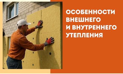 Какие особенности внешнего и внутреннего утепления в Нижнекамске
