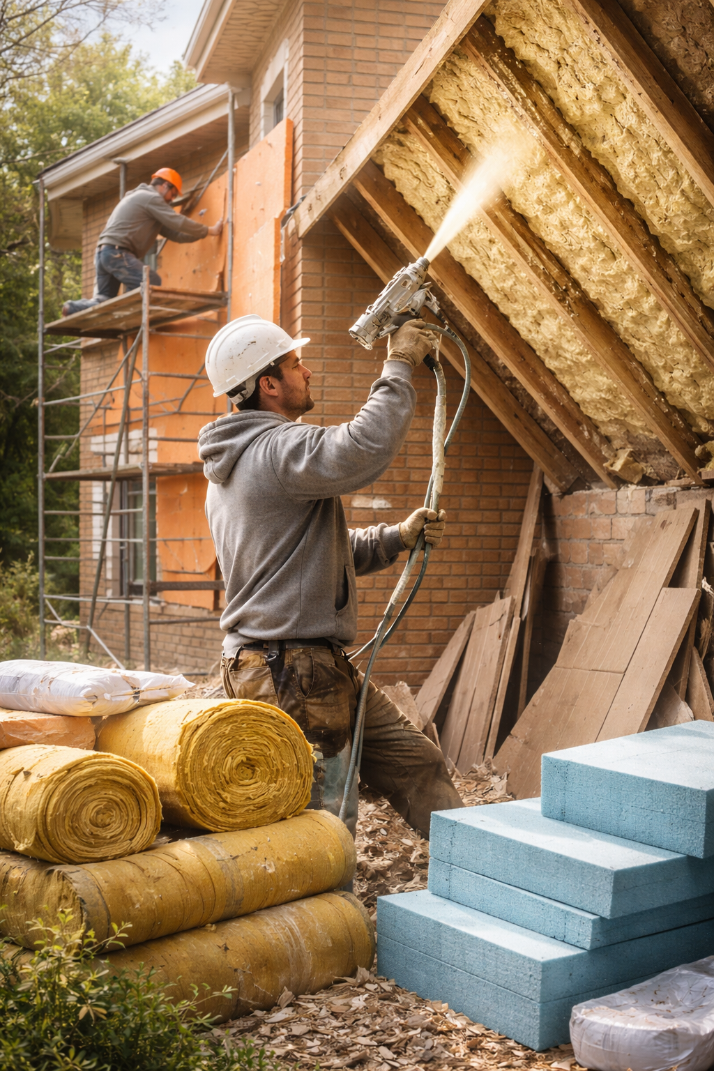 Утепление домов в Нижнекамске под ключ от 4258 руб/м2 | Профессионально — ТепломастерНжм