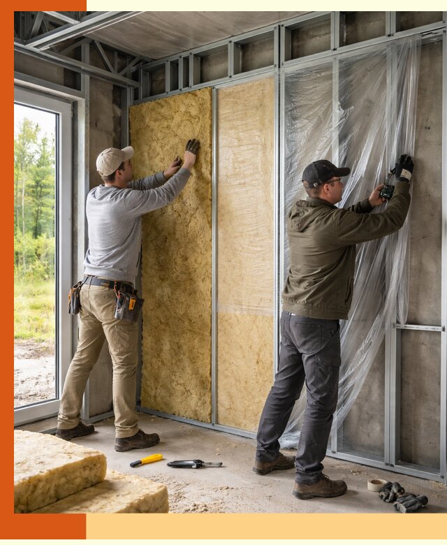 Утепление дома из ЛСТК в Нижнекамске с гарантией качества и эффективности