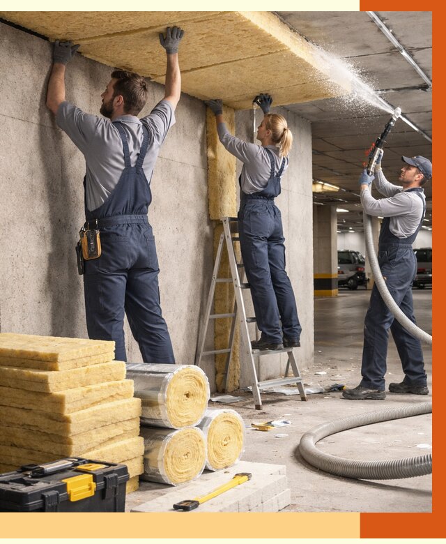 Утепление паркинга в Нижнекамске от 6895 руб./м2 — работы под ключ | ТепломастерНжм