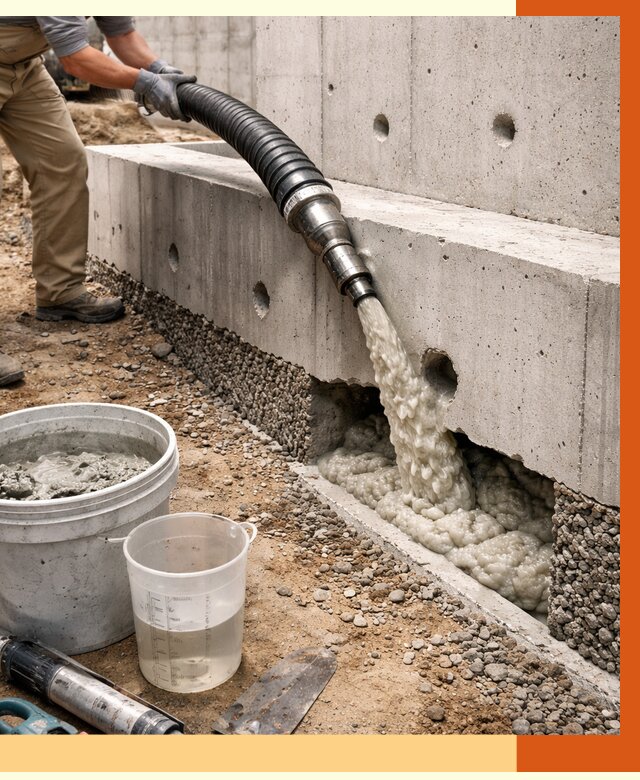 Заполнение полостей фундамента в Нижнекамске от 6895 руб. под ключ | ТепломастерНжм