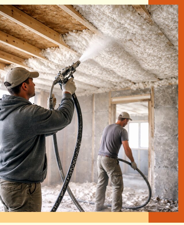 Утепление пеноизолом в Нижнекамске от 1622 руб./м2 под ключ | ТепломастерНжм